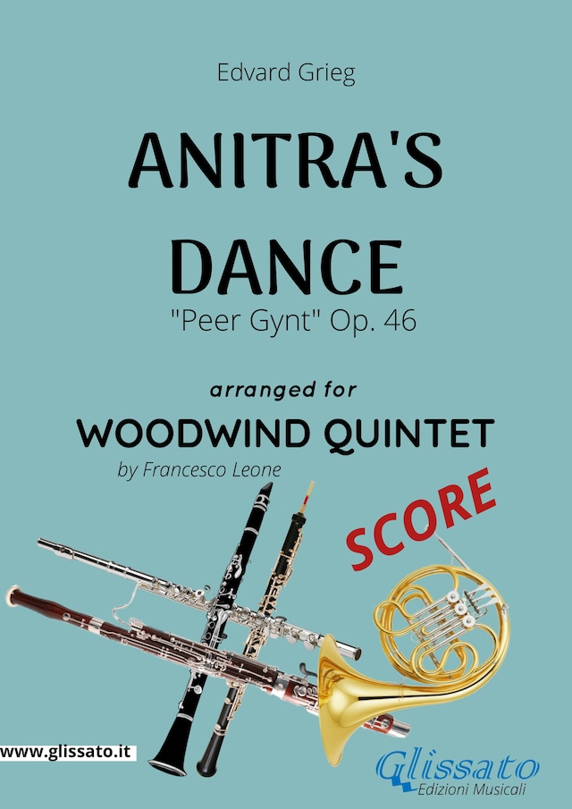 Boekomslag van Anitra's Dance - Woodwind Quintet SCORE