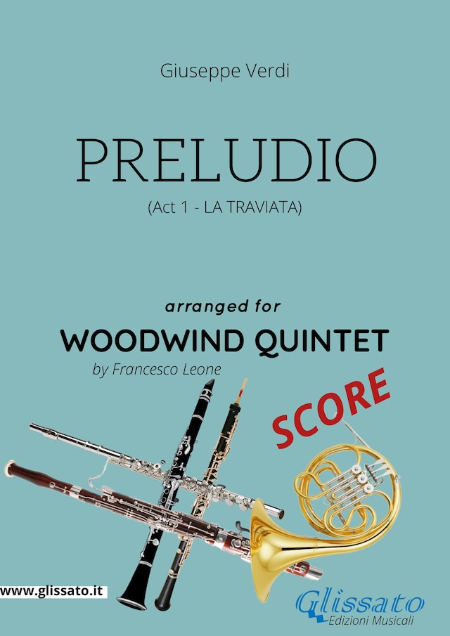 Copertina del libro per Preludio (La Traviata) - Woodwind quintet SCORE