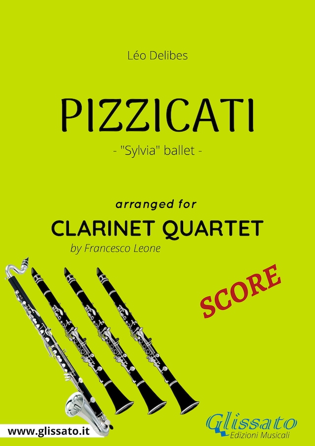 Couverture de livre pour Pizzicati - Clarinet Quartet SCORE