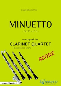 Minuetto - Clarinet Quartet SCORE