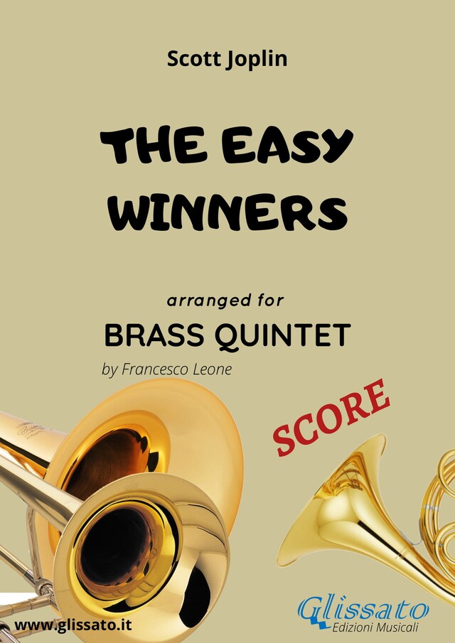 Kirjankansi teokselle The Easy Winners - brass quintet SCORE