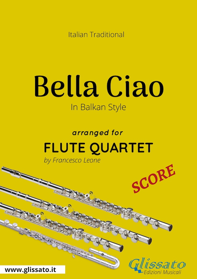 Copertina del libro per Bella Ciao - Flute Quartet SCORE