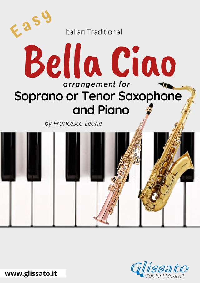 Bella Ciao - Bb Soprano/Tenor Sax and Piano Book cover for Bella Ciao - Bb Soprano/Tenor Sax and Piano
