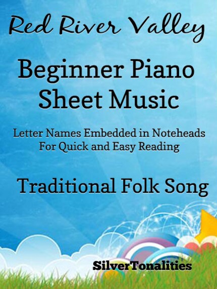 Red River Valley Beginner Piano Sheet Music bookCoverFor