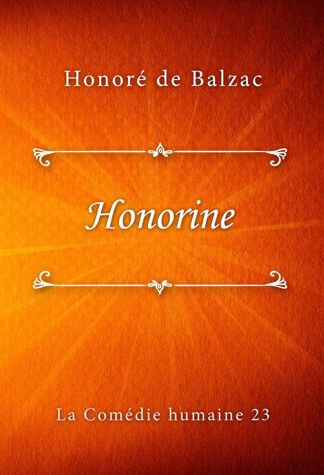 Buchcover für Honorine