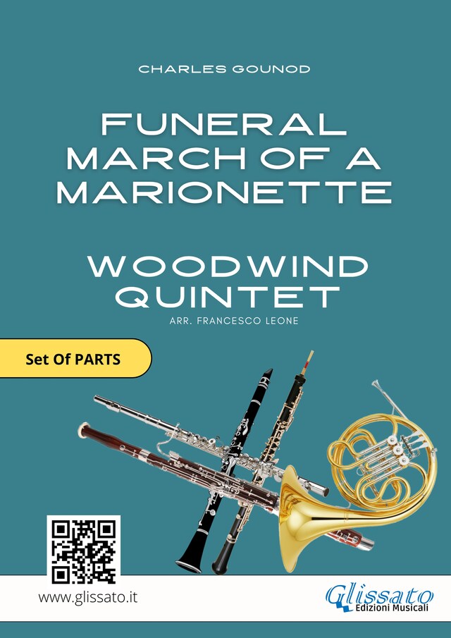 Okładka książki dla "Funeral March of a Marionette" Sheet Music for Woodwind Quintet (set of parts)