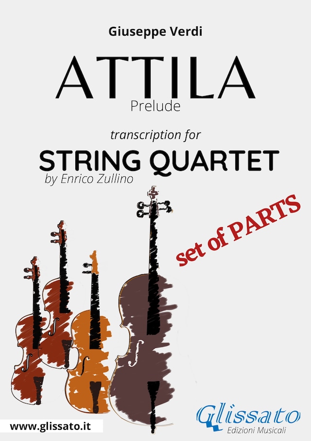 Book cover for Attila (prelude) String quartet set of parts