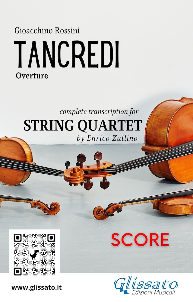 Book cover for Score of "Tancredi" for String Quartet