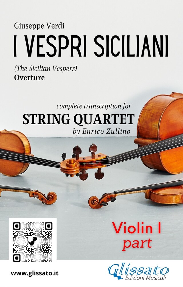 Book cover for Violin I part of "I Vespri Siciliani" for String Quartet
