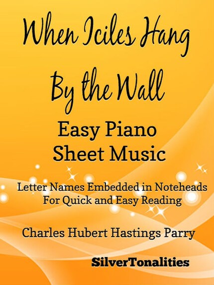 When Icicles Hang By the Wall Easy Piano Sheet Music bookCoverFor