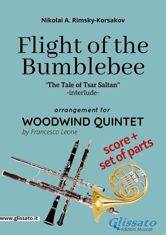 Portada de libro para Flight of The Bumblebee - Woodwind Quintet Score & Parts