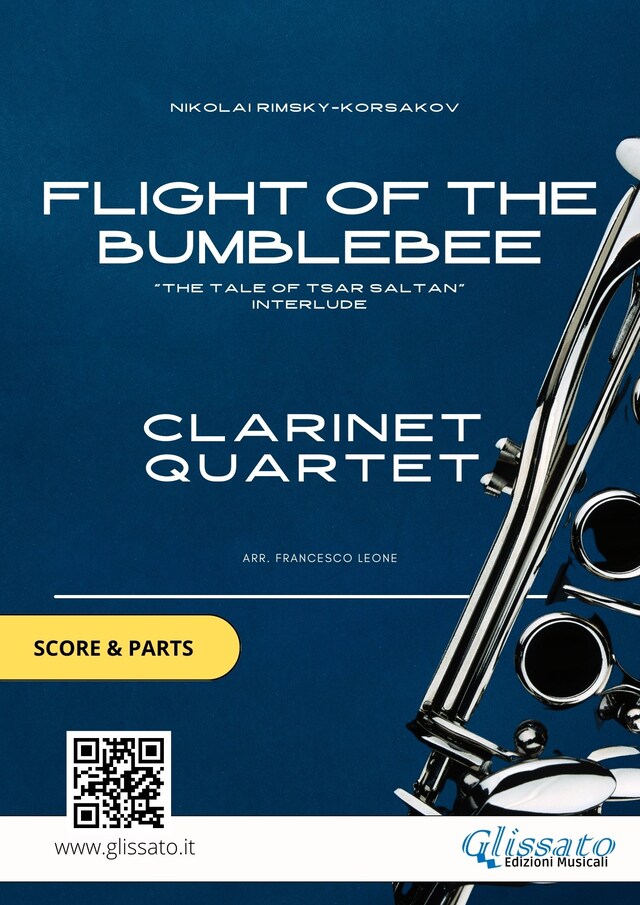 Boekomslag van Flight of The Bumblebee - Clarinet Quartet Score & Parts