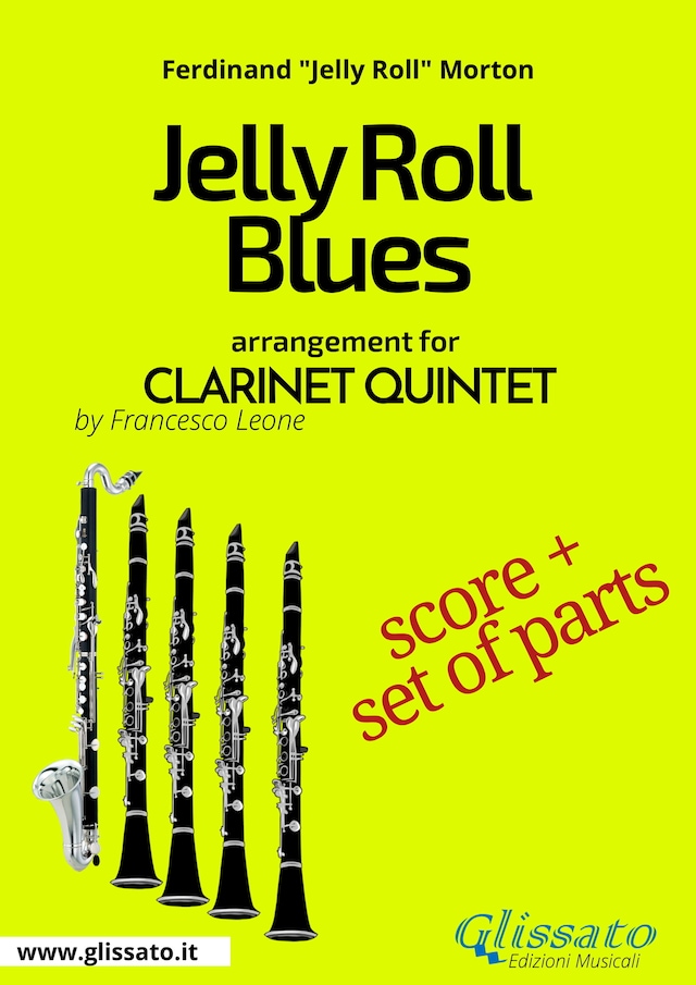 Okładka książki dla Jelly Roll Blues - Clarinet Quintet score & parts