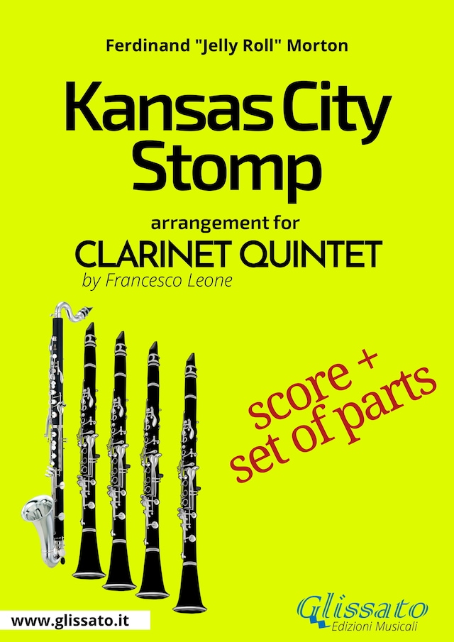 Okładka książki dla Kansas City Stomp - Clarinet Quintet score & parts