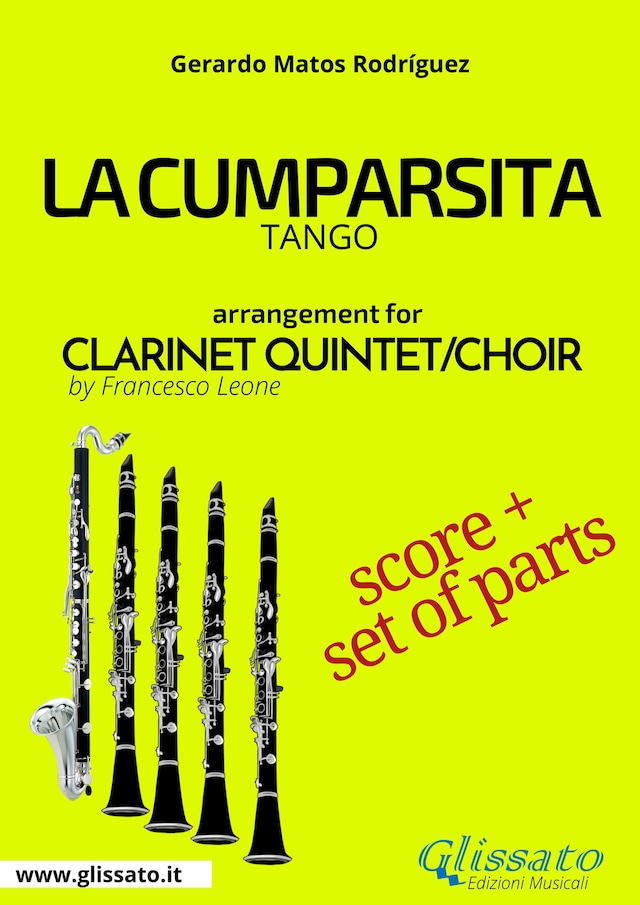 Book cover for La Cumparsita - Clarinet Quintet/Choir score & parts