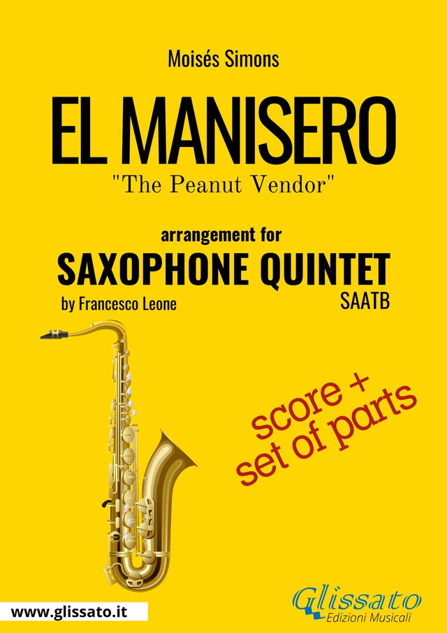 Boekomslag van El Manisero - Saxophone Quintet score & parts