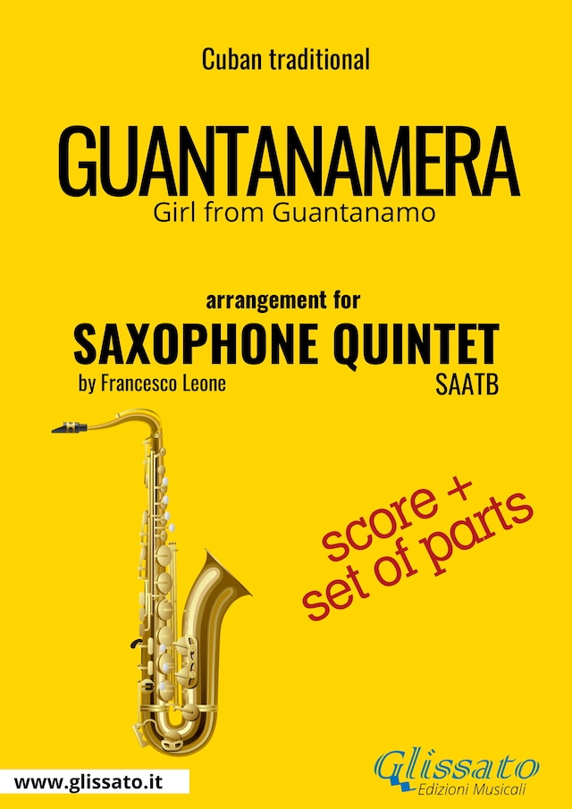 Book cover for Guantanamera - Saxophone Quintet score & parts