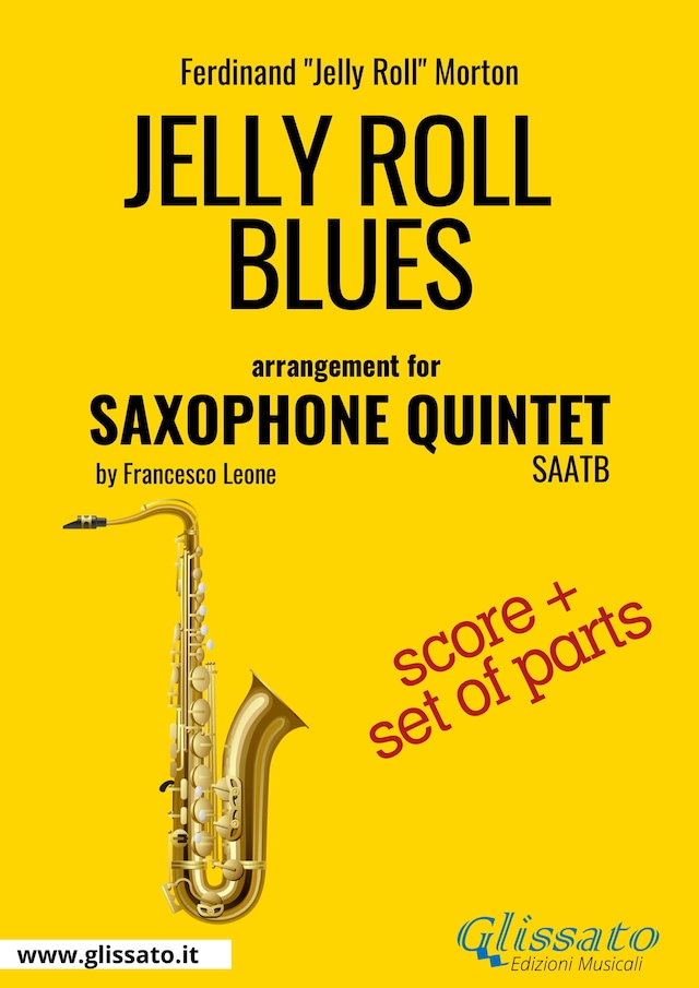 Portada de libro para Jelly Roll Blues - Saxophone Quintet score & parts