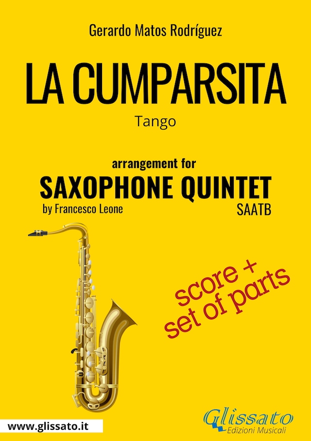 Book cover for La Cumparsita - Saxophone Quintet score & parts