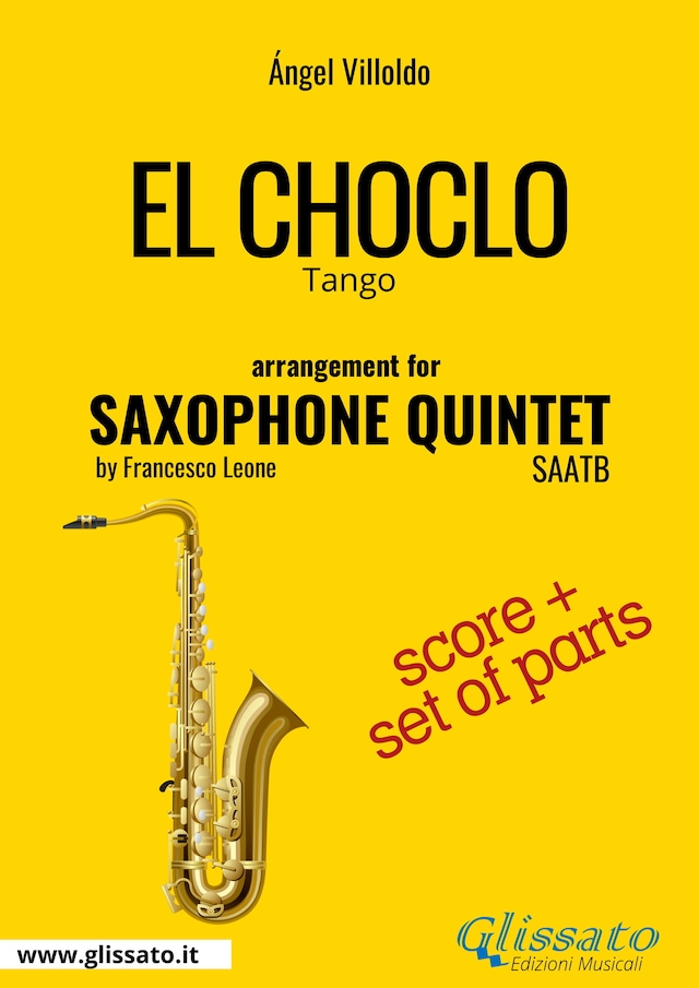 Copertina del libro per El Choclo - Saxophone Quintet score & parts