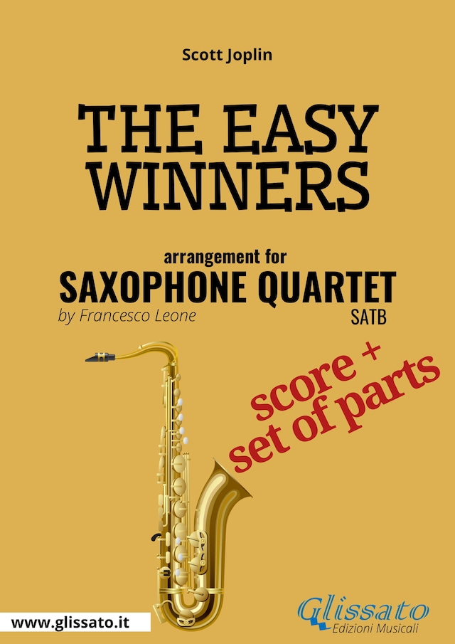 Book cover for The Easy Winners - Saxophone Quartet score & parts