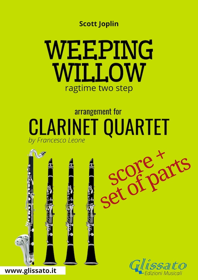 Book cover for Weeping Willow - Clarinet Quartet score & parts