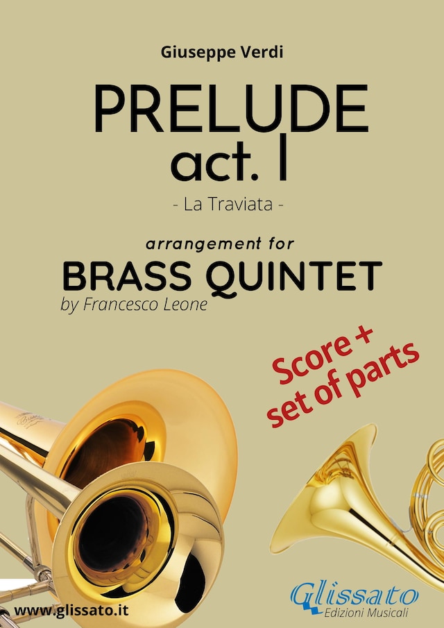 Book cover for Prelude act. I (La Traviata) - Brass Quintet score & parts