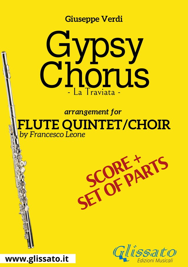 Bokomslag for Gypsy Chorus - Flute quintet/choir score & parts