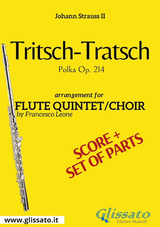 Buchcover für Tritsch - Tratsch Polka - Flute quintet/choir score & parts