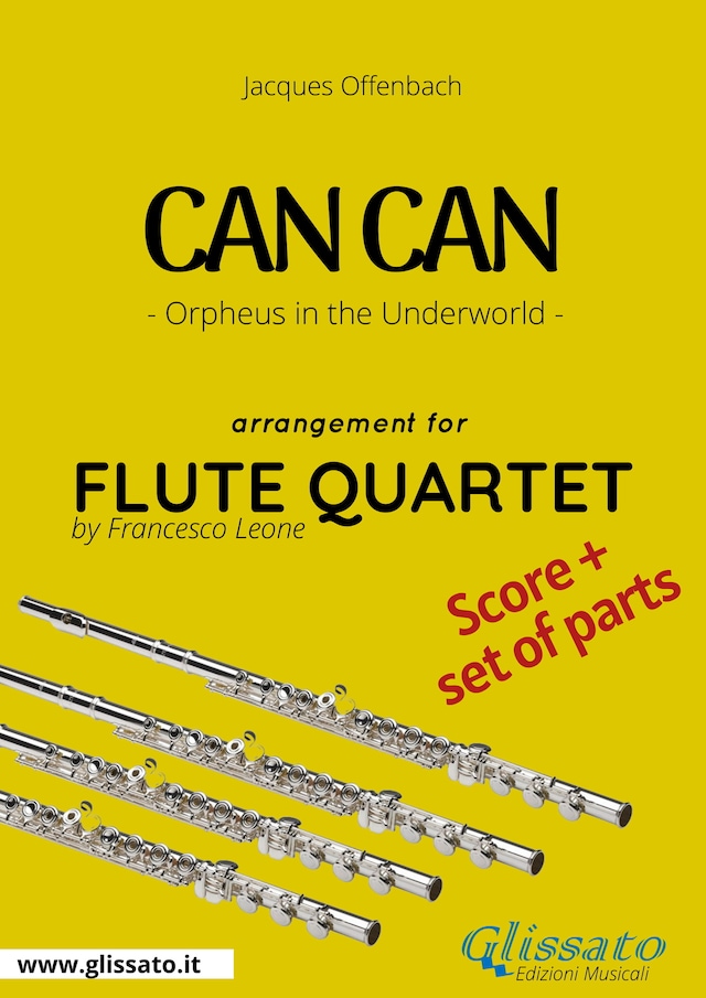 Book cover for Can Can - Flute Quartet score & parts