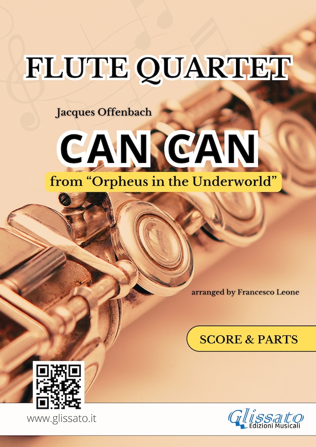 Okładka książki dla Flute Quartet "Can Can" score & parts