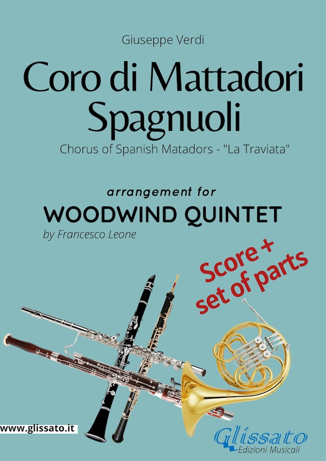 Couverture de livre pour Coro di Mattadori Spagnuoli - Woodwind Quintet score & parts