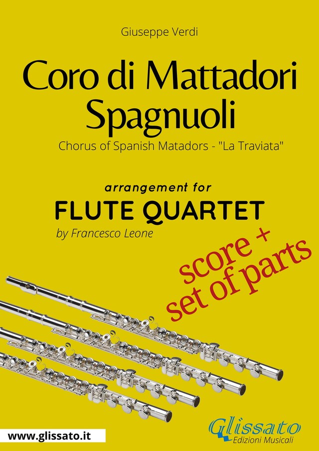 Copertina del libro per Coro di Mattadori Spagnuoli - Flute Quartet score & parts