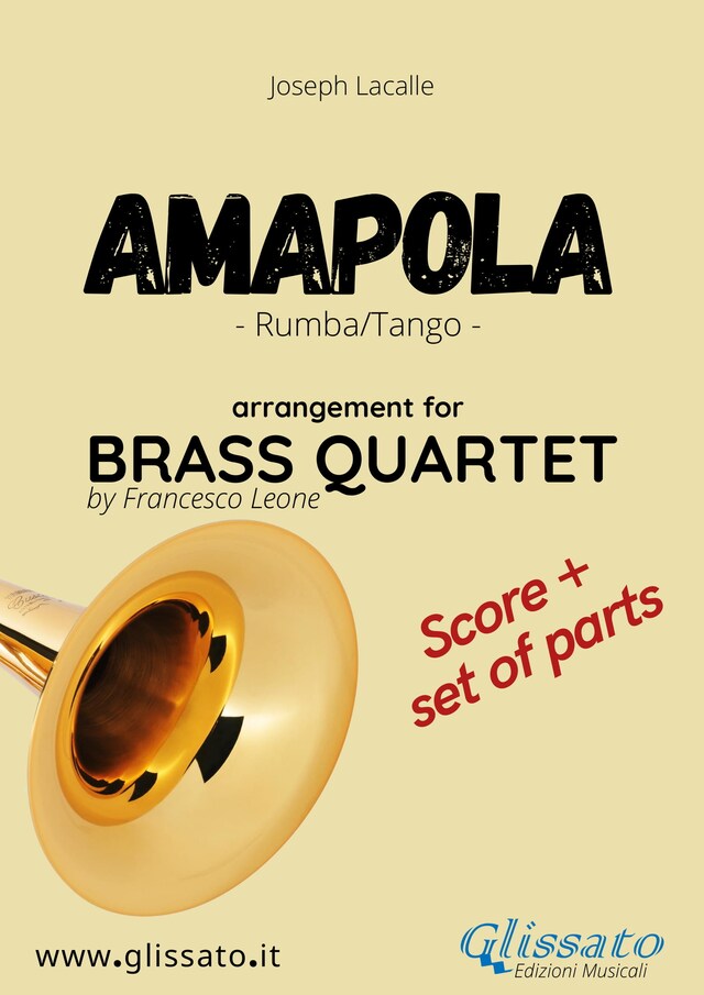 Amapola - Brass Quartet score & parts