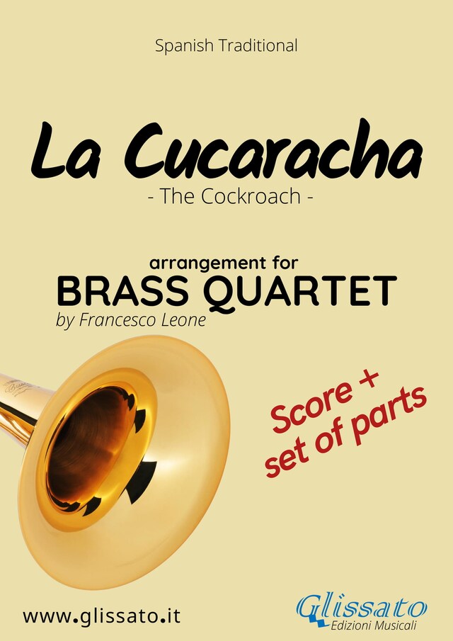 Okładka książki dla La Cucaracha - Brass Quartet score & parts