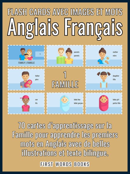 1 - Famille - Flash Cards avec Images et Mots Anglais Français bookCoverFor
