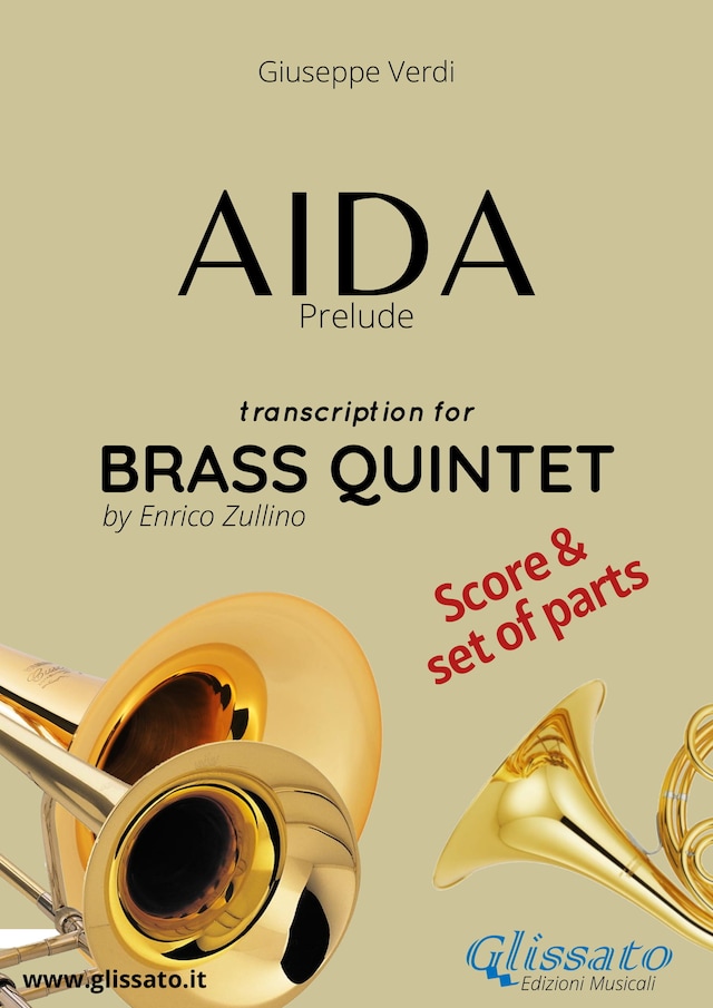 Kirjankansi teokselle Aida (prelude) Brass Quintet - Score & Parts