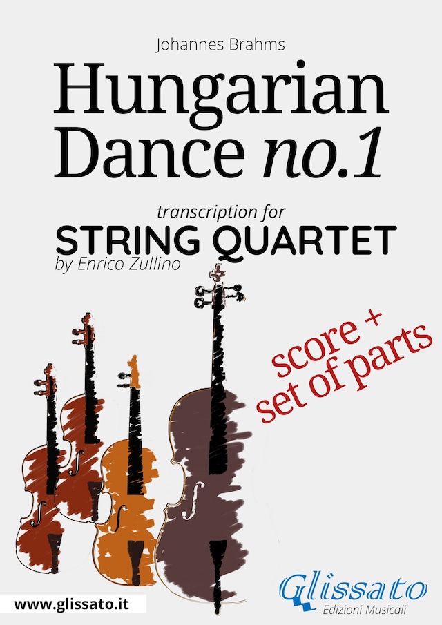 Okładka książki dla Hungarian Dance no.1 - String Quartet Score & Parts