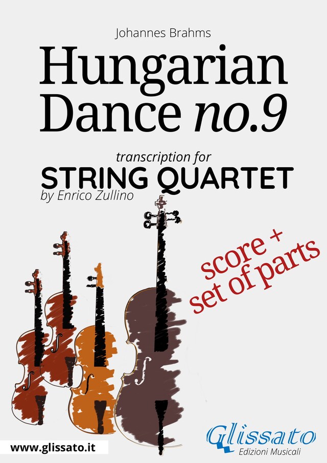 Bokomslag för Hungarian Dance no.9 - String Quartet Score & Parts