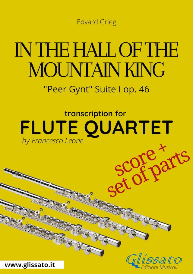 In the Hall of the Mountain King - Flute Quartet score & parts