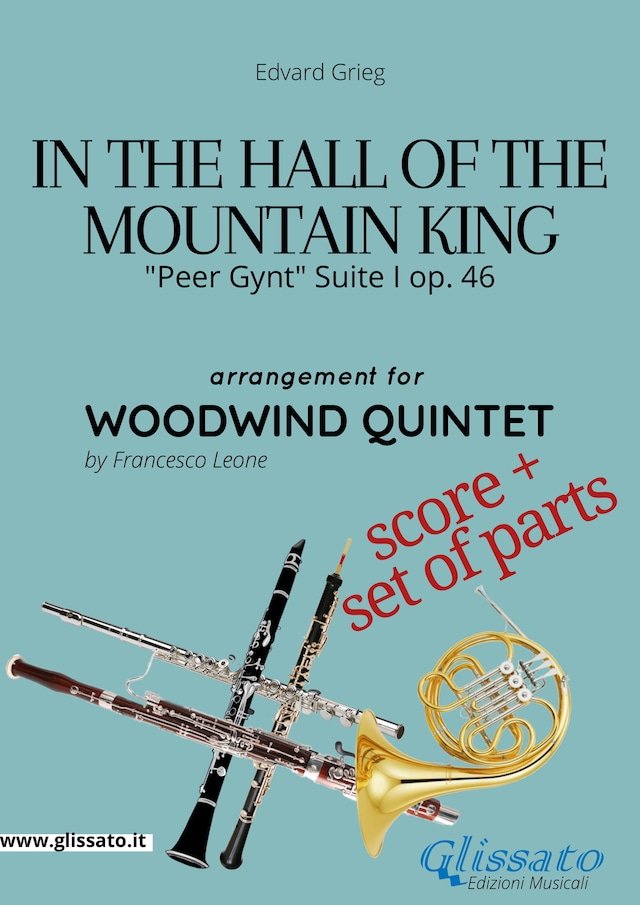 Portada de libro para In the Hall of the Mountain King - Woodwind Quintet score & parts