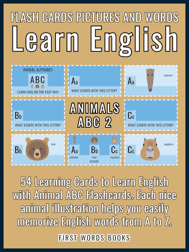 Animals ABC 2 - Flash Cards Pictures and Words Learn English