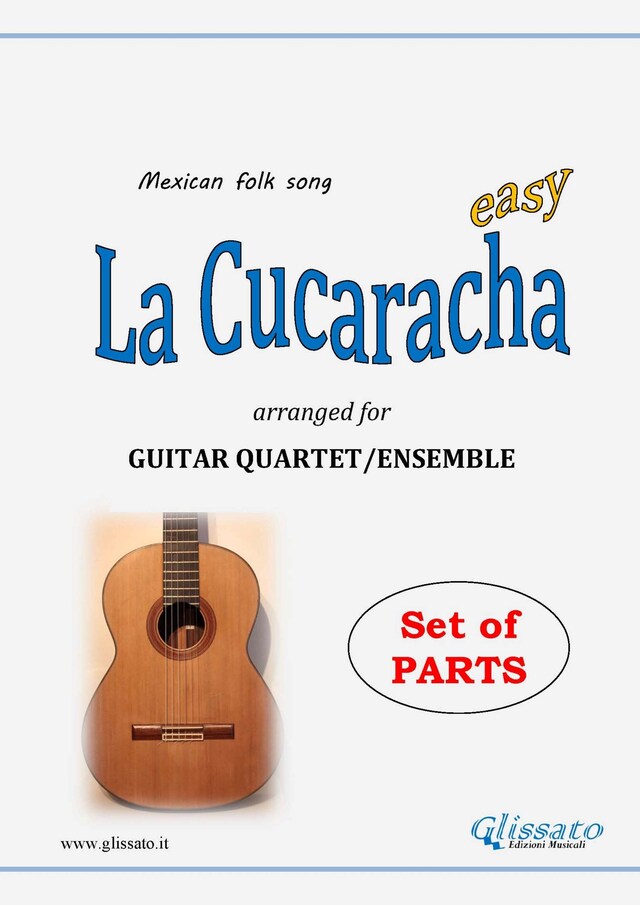 Okładka książki dla La Cucaracha - Guitar Quartet set of parts