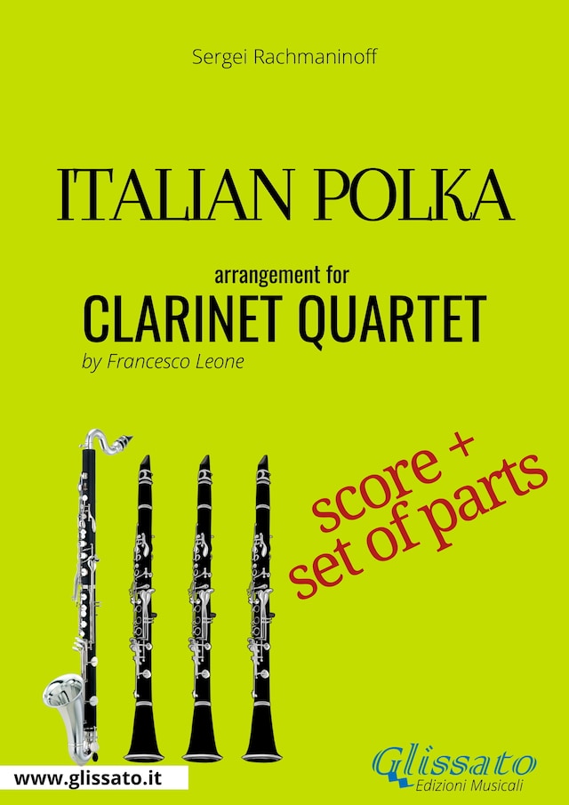Book cover for Italian Polka - Clarinet Quartet score & parts