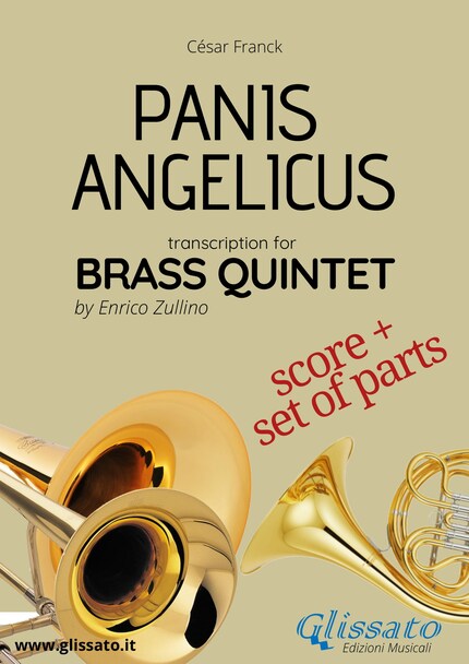 Panis Angelicus - Brass Quintet score & parts bookCoverFor