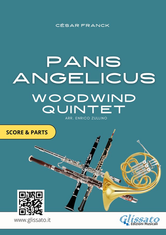 Book cover for Sheet Music for Woodwind Quintet / Ensemble "Panis Angelicus" score & parts