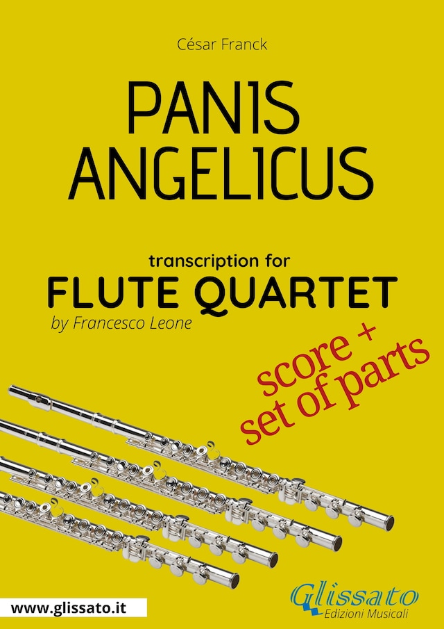 Book cover for Panis Angelicus - Flute Quartet score & parts