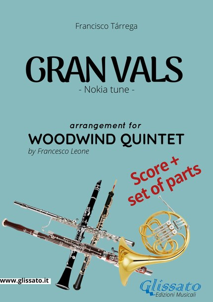 Gran vals - Woodwind Quintet score & parts bookCoverFor