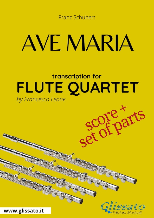 Book cover for Ave Maria (Schubert) - Flute Quartet score & parts