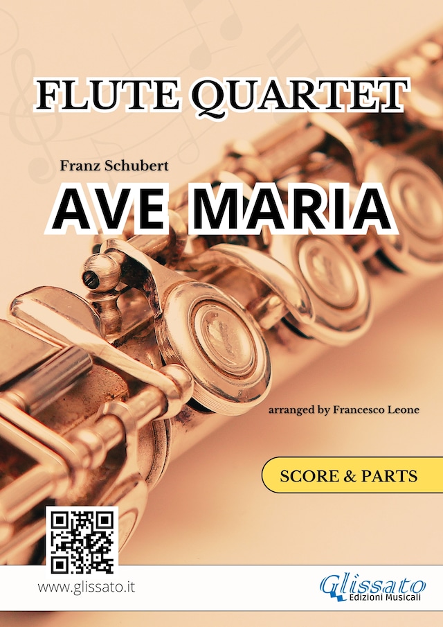 Bokomslag for Flute Quartet "Ave Maria" by Schubert - score & parts